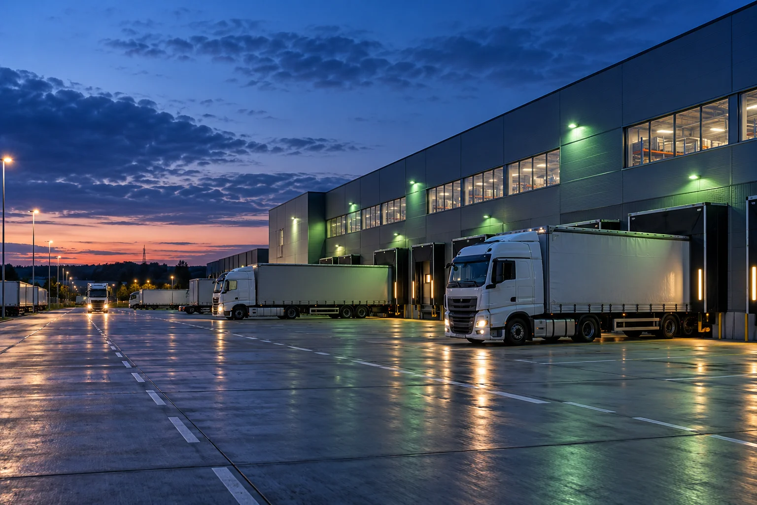 Doprava a logistika - ilustrační vizualizace